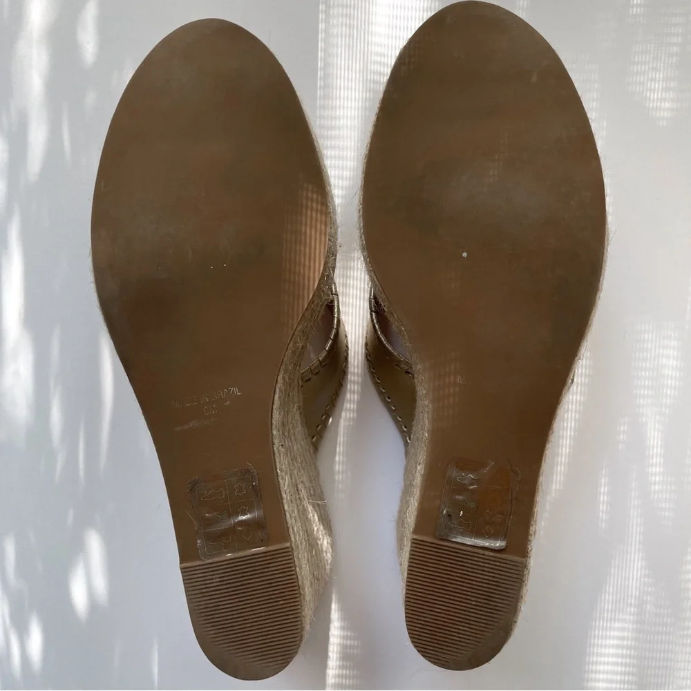 Jack Rogers Gold Wedge Sandals - Picture 10 of 10